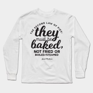 Pie quotes by Janet Clarkson v2 Long Sleeve T-Shirt